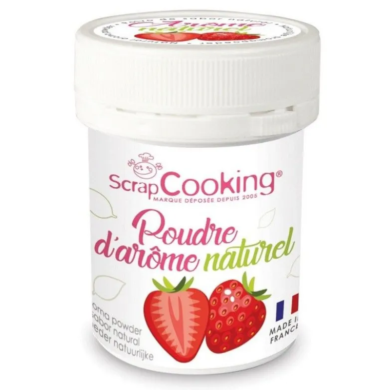 Arôme en poudre naturel fraise 15g - ScrapCooking