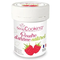 Arôme en poudre naturel framboise 15g - ScrapCooking