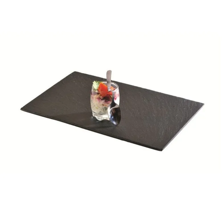 Assiette ardoise 30x12cm x4 - Lebrun