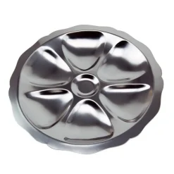 Assiette à huîtres 6 empreintes - Chevalier