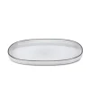 Assiette ovale 35cm Blanc Cumulus - Revol