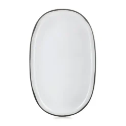 Assiette ovale 35cm Blanc Cumulus - Revol