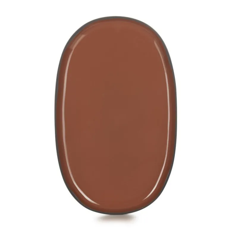Assiette ovale 35cm Cannelle - Revol