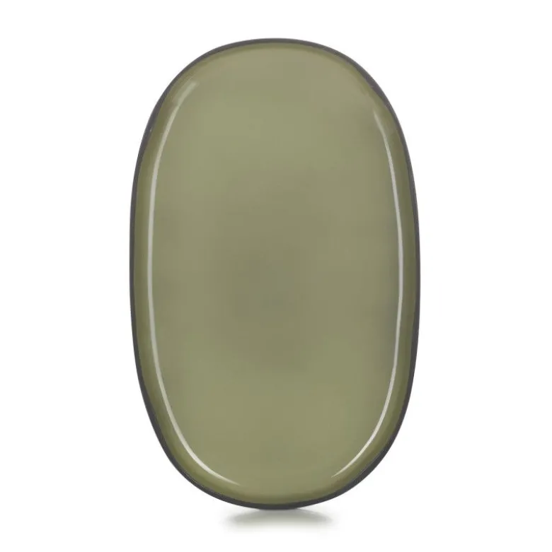 Assiette ovale 35cm Cardamome - Revol