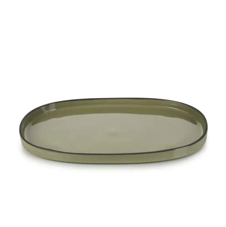 Assiette ovale 35cm Cardamome - Revol