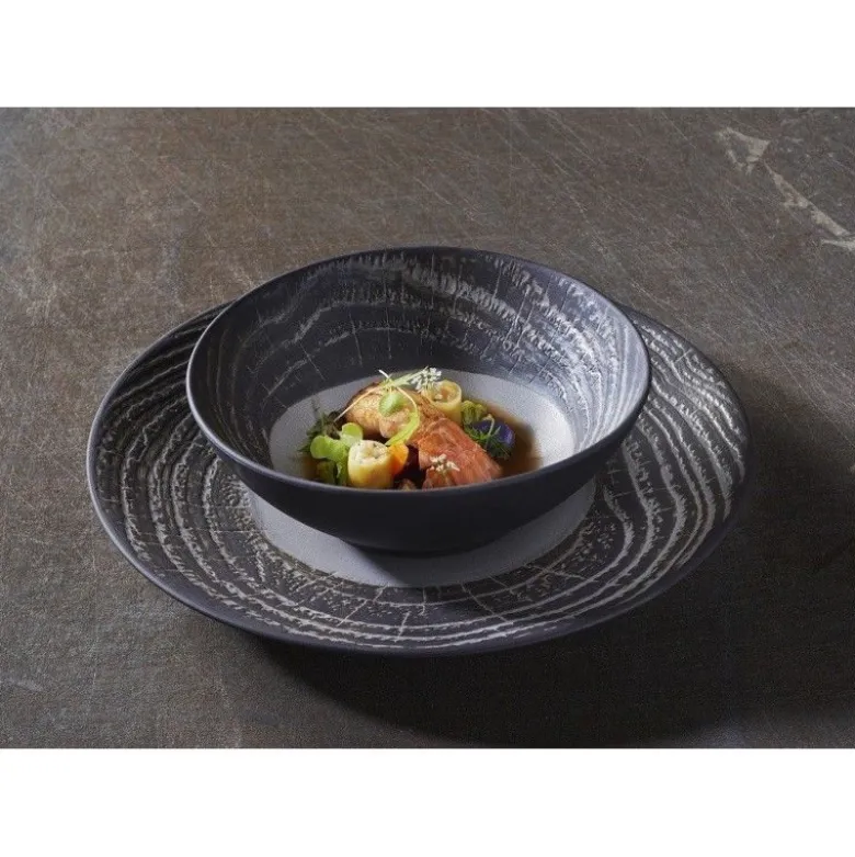 Assiette plate 31cm Poivre Arborescence - Revol
