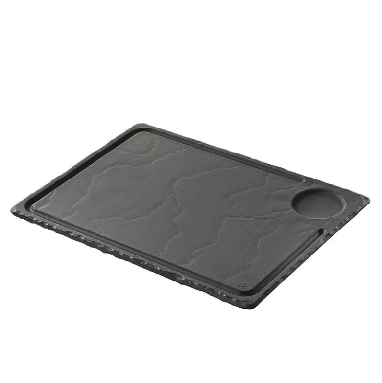 Assiette à steak Basalt 33x24cm - Revol