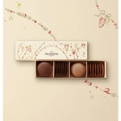 Assortiment Palets Chocolat Noir Guanaja et Lait Praliné Pécan 80 g - Valrhona