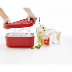 Bac à glaçons Ice Box rouge - Lékué