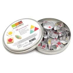 Boite mini emporte-pièce Déco x18 - ScrapCooking