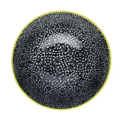 Bol Buddha Bowl céramique fleur noir - Kitchen Craft