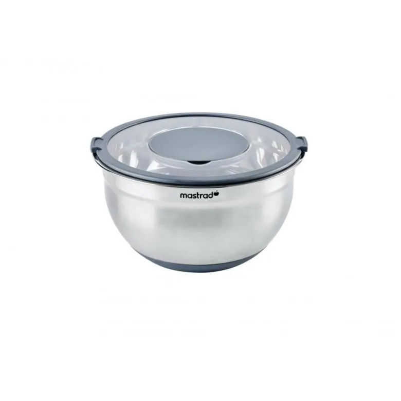 Bol inox 20cm + couvercle anti-projection - Mastrad