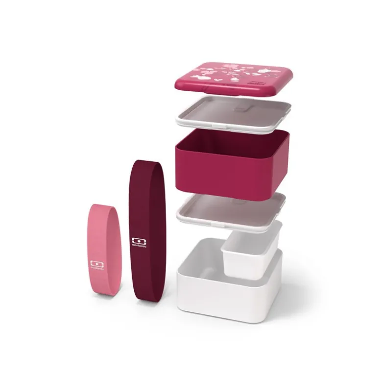 Boîte bento carrée MB Square graphic Magnolia - Monbento