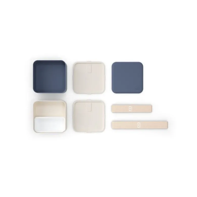 Boîte bento MB Square bleu Natural - Monbento