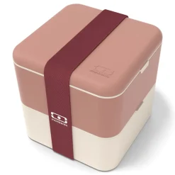 Boîte bento MB Square rose Moka - Monbento