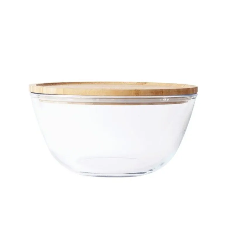 Boîte conservation verre ronde 2600ml - Pebbly