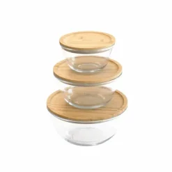 Boîte conservation verre ronde 1600ml - Pebbly