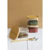 Boîte de conservation carrée 500ml x3 - Pebbly