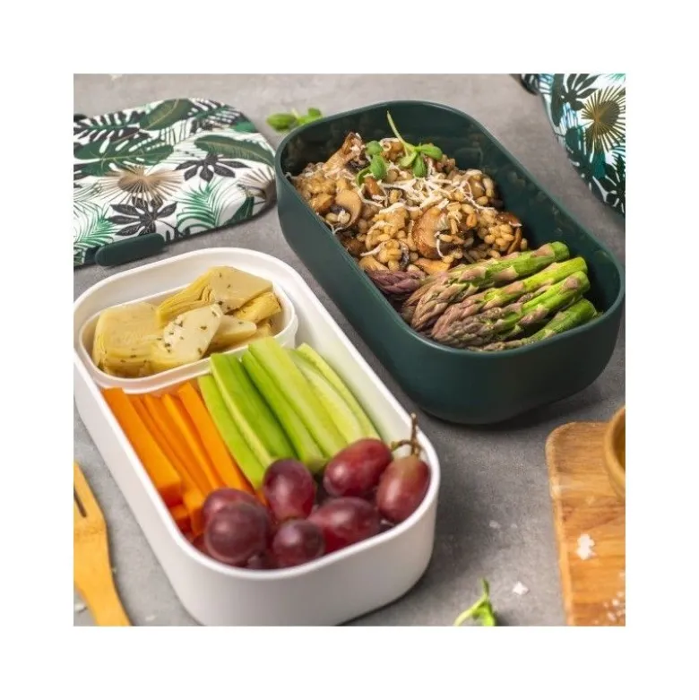 Boîte Lunch Box 2 étages Equateur 1,2L - Yoko Design