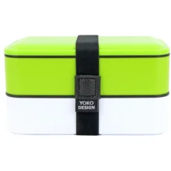 Boîte Lunch Box 2 étages vert 1,2L - Yoko Design