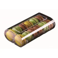 Boîte 12 macarons noir Macado - Silikomart
