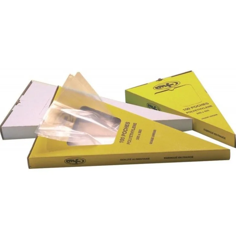Boîte poche a douille jetable polyéthylène 42cm x100