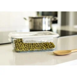 Boîte rectangulaire verre 1500ml - Pebbly