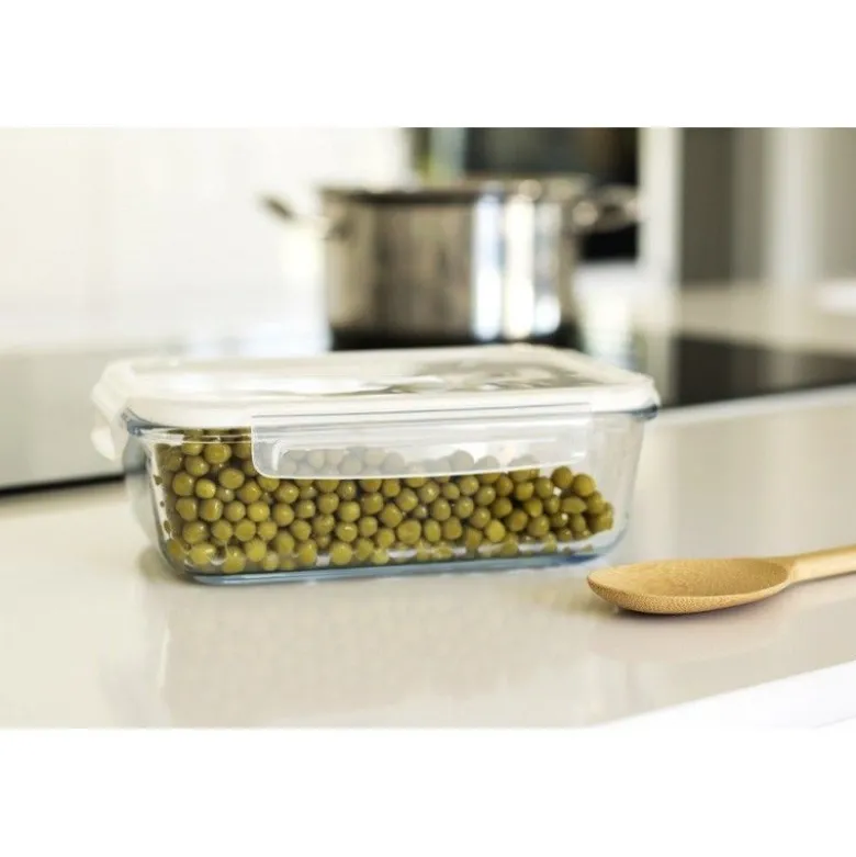 Boîte rectangulaire verre 1500ml - Pebbly