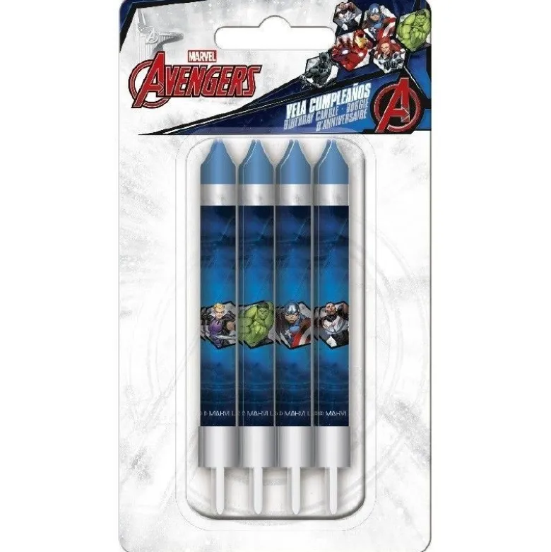 Bougie anniversaire Avengers x8 - DeKora