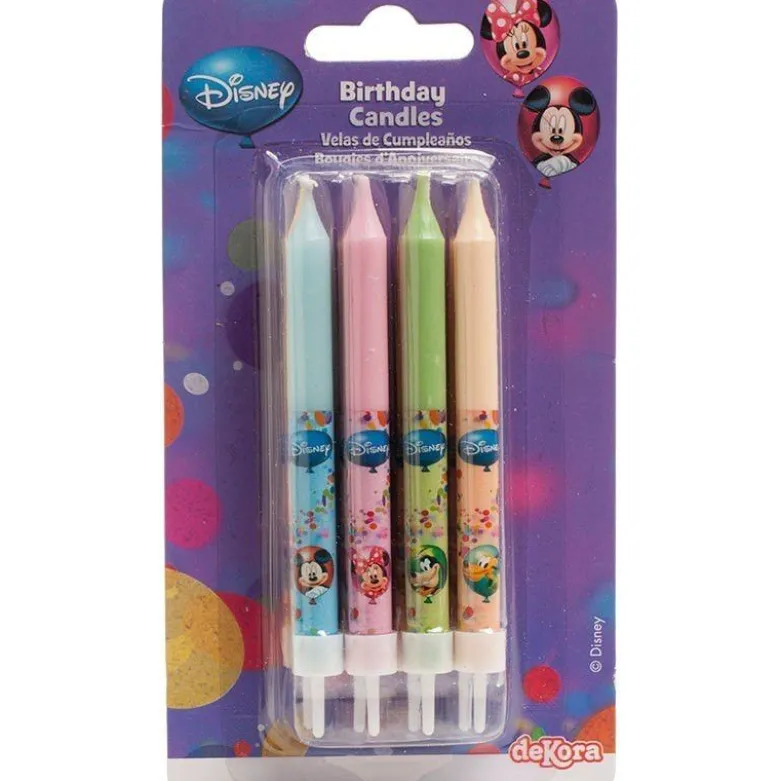 Bougie anniversaire Mickey x8