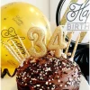 Bougie anniversaire Or Chiffre 3 - Anniversary House