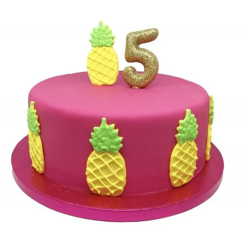 Bougie anniversaire Or Chiffre 5 - Anniversary House