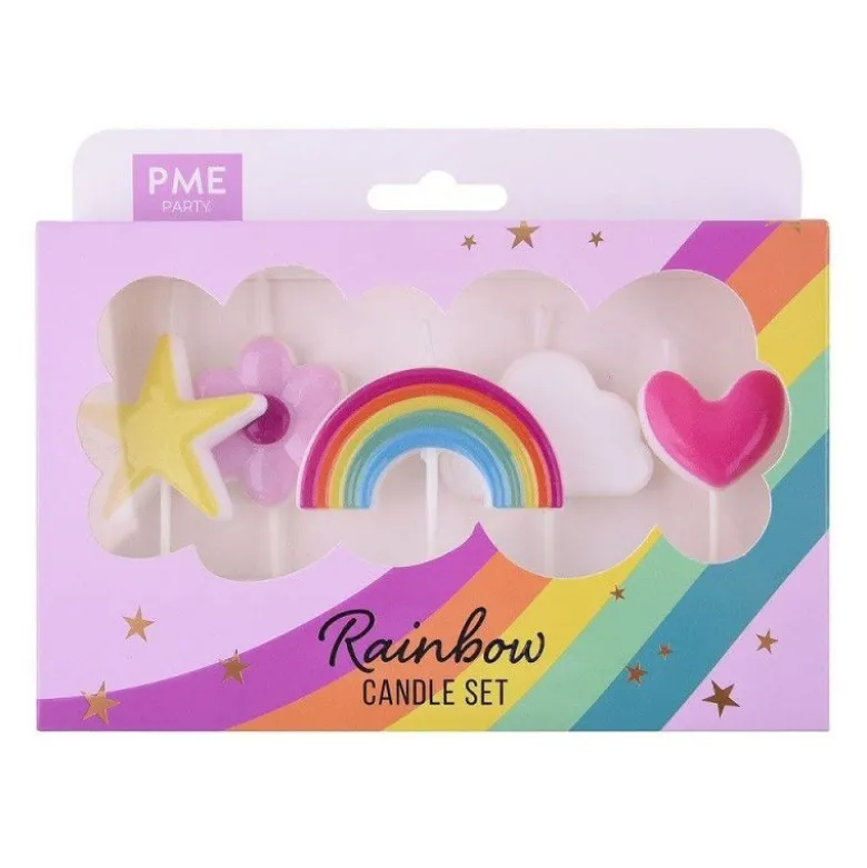Bougie Arc-en-ciel x5 - PME