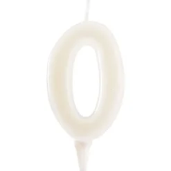 Bougie chiffre 0 fluorescente - DeKora