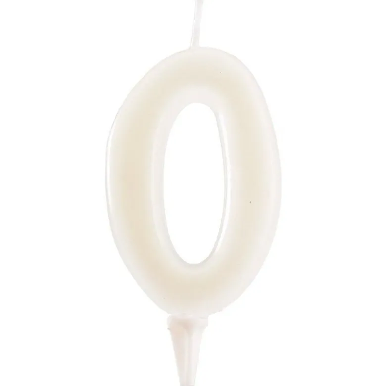 Bougie chiffre 0 fluorescente - DeKora