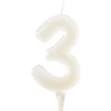 Bougie chiffre 3 fluorescente - DeKora