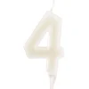Bougie chiffre 4 fluorescente - DeKora
