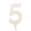 Bougie chiffre 5 fluorescente - DeKora