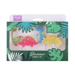 Bougie Dinosaure x4 - PME