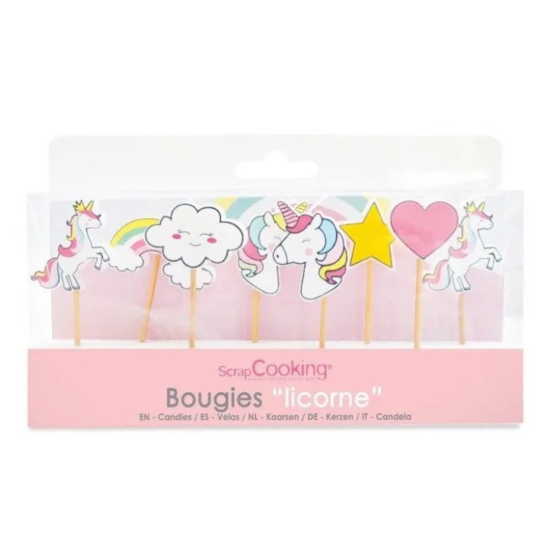 Bougie Licorne x8 - ScrapCooking