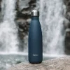 Bouteille isotherme Granite Bleu Nuit 500ml - Qwetch