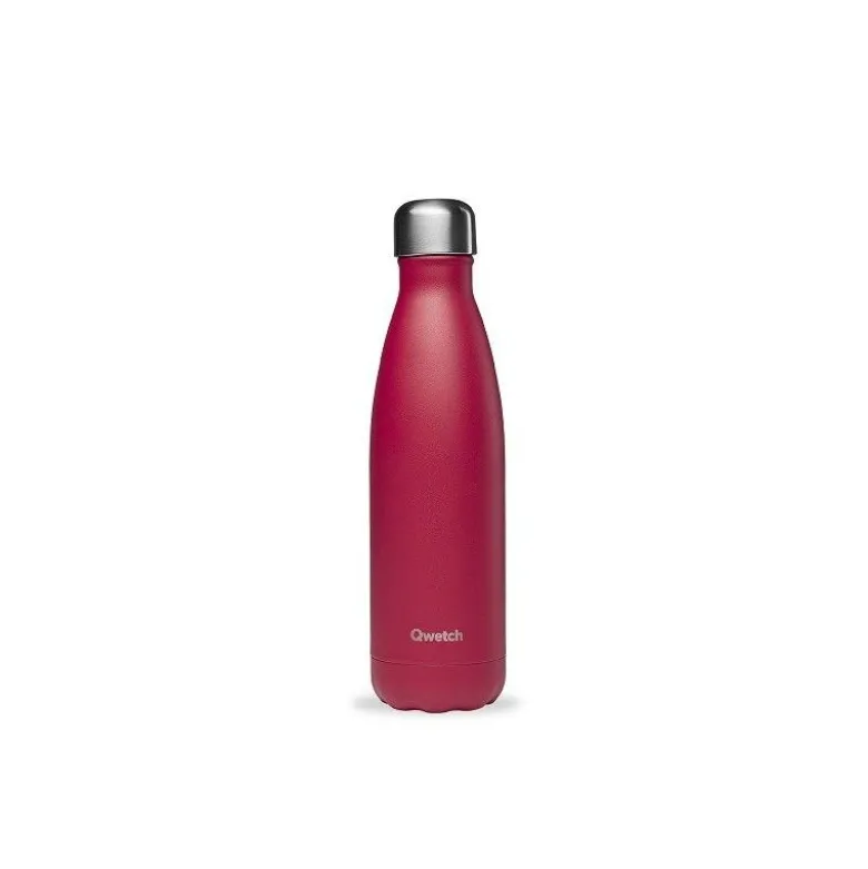 Bouteille isotherme MATT Framboise 500ml - Qwetch