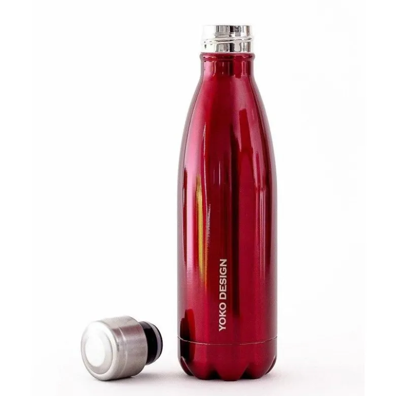 Bouteille isotherme 500ml rouge - Yoko Design