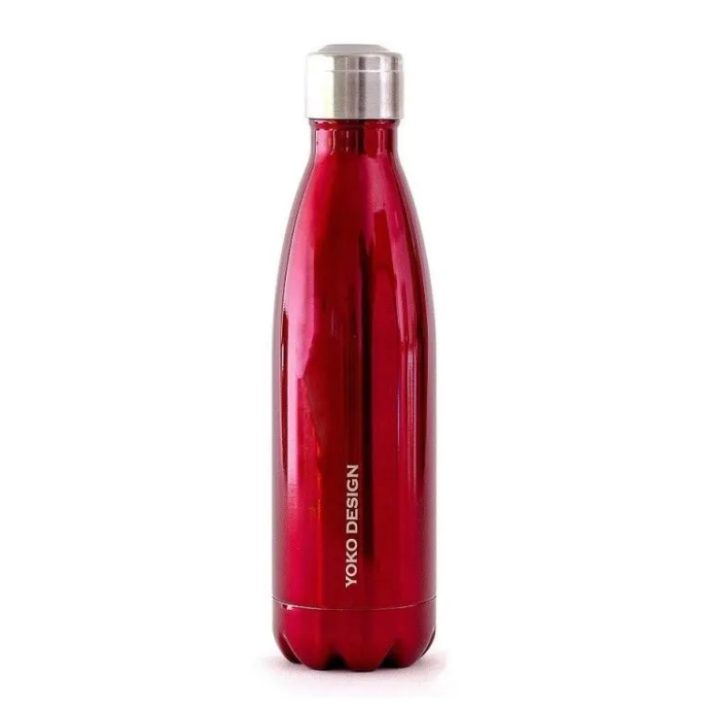 Bouteille isotherme 500ml rouge - Yoko Design