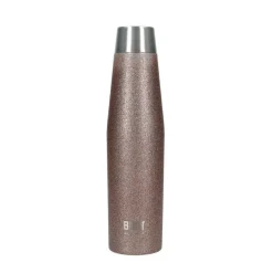 Bouteille isotherme Or rose à paillettes 540ml - Built