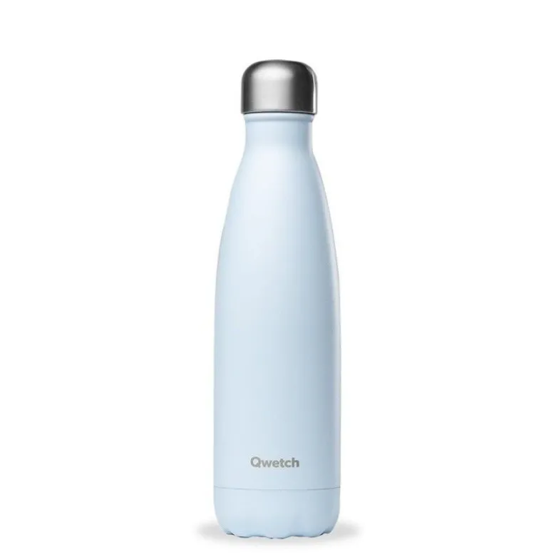 Bouteille isotherme Pastel Bleu 500ml - Qwetch