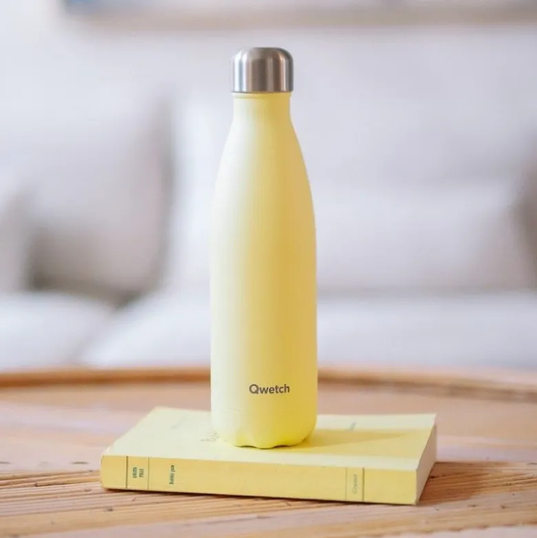 Bouteille isotherme Pastel citron givré 500ml - Qwetch