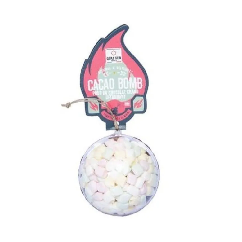 Cacao Bomb caramel et mini marshmallow 160g - Quai Sud