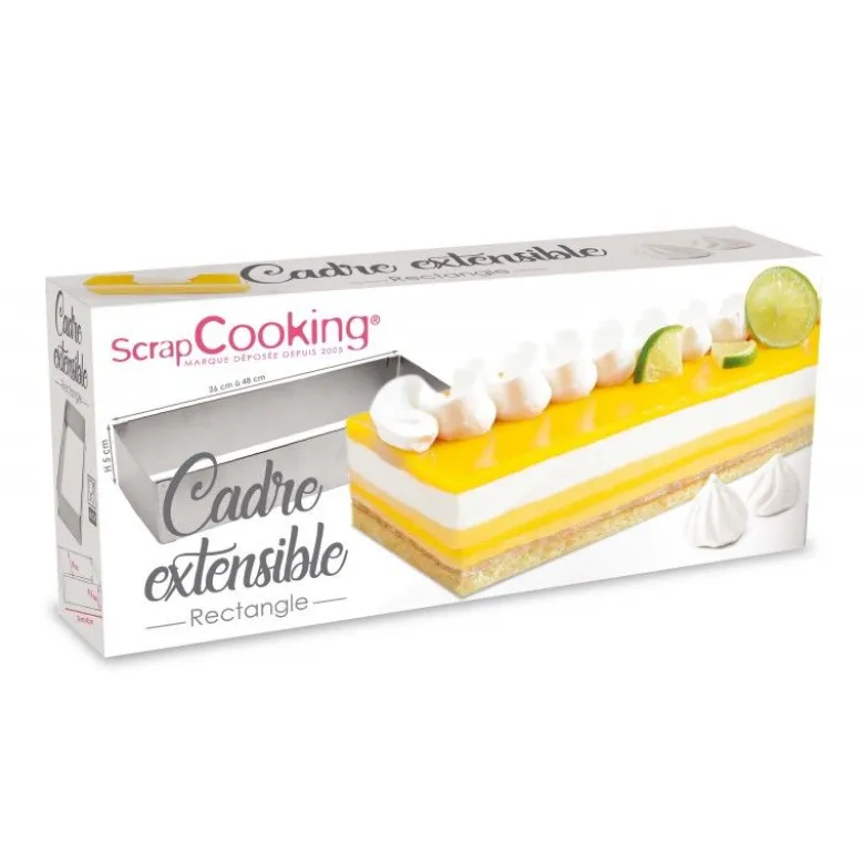 Cadre rectangle extensible inox - Scrapcooking