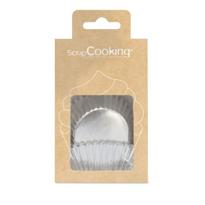 Caissette cupcake Argent x36 - ScrapCooking